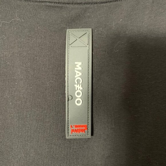 Maceoo black short sleeve spellout logo drip t-shirt - Size XL - Picture 4 of 8